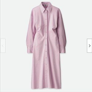 UNIQLO Button-Up Midi Shirt Dress - Size Medium NEW WITH TAG!
